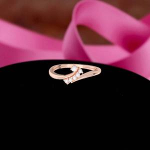 E-F เพชร0.08กะรัต/VVS-VS ชุดง่ามทรงกลมสำหรับ10K/14K/18K แหวนทองแท้ดีไซน์แฟนซีสำหรับทั้งชายและหญิง - Product Image 2