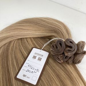 APOHAIR Cheveux vietnamiens en gros 100g 20 pouces Remy Super Double Drawn Extensions Style lisse Couleur noire Machine Double Weft - Product Image 1