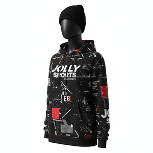 Sweat à capuche style urbain pour femmes tissu polaire épais brossé noir blanc rouge imprimé logo personnalisé conception de presse à chaud sweats à capuche basiques pour femmes - Product Image 4