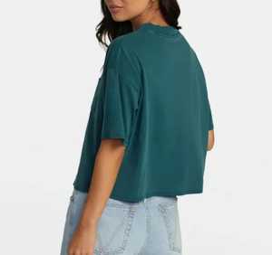 เสื้อยืดผ้าแคนวาสทรงโอเวอร์ไซส์สำหรับผู้หญิงเสื้อผ้าลำลองวินเทจพิมพ์ลายพัฟแฟชั่น - Product Image 3