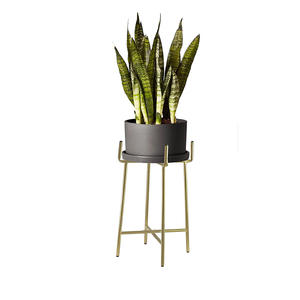 Support de jardinière moderne avec 2 niveaux pour la décoration de la maison, de l'hôtel, du jardin, du balcon, en fer de couleur noire, 2 supports de jardinière, fournitures de pot de fleurs - Product Image 5