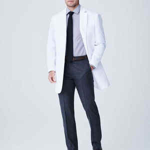 Blouse de laboratoire unisexe pour hôpital, blouse de médecin à manches longues avec poches - Product Image 3