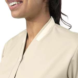 Uniforme de enfermera médica de hospital con cuello en V de manga corta sólida para médicos - Product Image 6