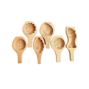 Wooden Carved Pastry Mold Baking <b>Tool</b> for Making Mung Bean Cake Ice Skin Fondant Cake Mold Mooncake Baking Mold - Product Image 3