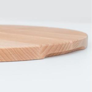 Tagliere per pizza in legno rotondo Ø350x20mm | Fabbricato e personalizzato in Polonia - Product Image 2