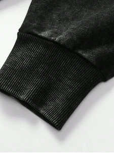 Envío rápido Sudaderas con capucha bordadas desgastadas para hombres Superventas Tallas grandes Moda Sudadera con capucha desgastada - Product Image 4