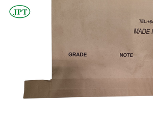 Bolsa tejida de papel Kraft con fondo de boca abierta ecológica de 25kg personalizada con interior de PE para embalaje de fertilizantes y cemento - Product Image 5