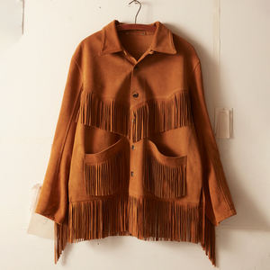Veste à franges en daim véritable Rodeo Country Tassel Coat - Product Image 2