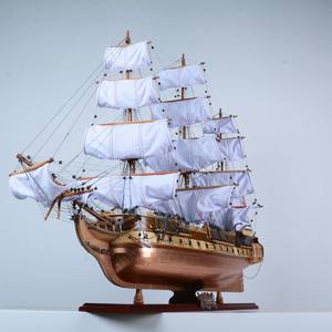 Large Size USS Constitution Model Ship Hand-Painted Crooked Sails <b>Wood</b> Craft Freestanding <b>Customized</b> Shape Wall <b>Sign</b> Home Decor - Product Image 3