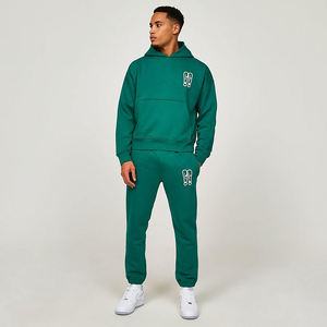 ชุดวอร์มลำลองผ้าคอตตอนแท้ 100% ผลิตตามแบบ OEM พร้อมปักโลโก้  น้ำหนักมาก แห้งเร็ว ระบายอากาศได้ดี ชุด 2 ชิ้น สำหรับผู้ชาย ใส่เล่นกีฬา ออกกำลังกาย ฤดูหนาว ไซส์ใหญ่ - Product Image 1