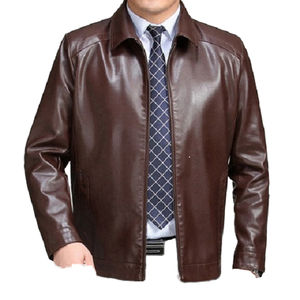 Soft Stuff Chaquetas de cuero genuino Nueva llegada Chaqueta ajustada para hombre - Product Image 2