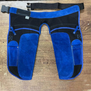 Tablier de maréchal-ferrant en cuir et acier inoxydable robuste, entièrement personnalisable, de qualité supérieure, nouvelle tendance, couleur bleu-noir 2026 - Product Image 4