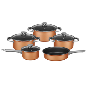 Batterie de cuisine en cuivre vente en gros batterie de cuisine pour la maison four hollandais soupe lait Steak marmite en cuivre casserole batterie de cuisine ensembles - Product Image 4