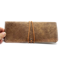 Étui à lunettes en cuir PU fait à la main avec Logo personnalisé, sac de support de lunettes de soleil