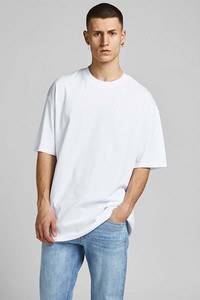 Camiseta blanca de algodón extragrande transpirable - Product Image 2