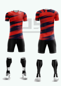 Conjunto de Uniforme de Fútbol Elite, Transpirable, 100% Poliéster, Camiseta y Pantalones Cortos de Fútbol, Impresión por Transferencia de Calor para Clubes Escolares y Academias - Product Image 4