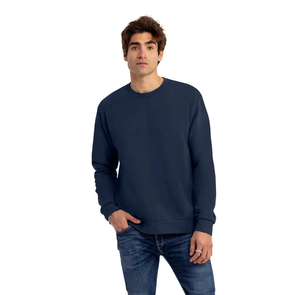 Next Level Apparel Unisex Santa Cruz Midnight Navy Sweatshirt Custom Logo Pullover Unisex Cotton Hoodies & Sweatshirts