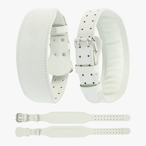 เข็มขัดยกน้ำหนักหนังวัวป้องกันด้านหลังพร้อมโลโก้แบบกำหนดเองไม่ลื่นใช้ได้ทั้งชายและหญิง - Product Image 2