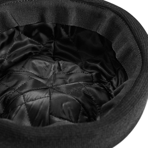 Logo personnalisé Design 100% Haute Qualité En Cuir Véritable Noir Couleur Propre Marque Salva Impex Docker Chapeaux pour Unisexe - Product Image 5