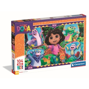 Clementoni S.P.A. Dora The Explorer maxi Câu Đố thiết lập 104 mảnh phù hợp với trò chơi phiên bản 2025 - Product Image 3