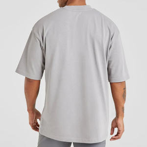 Camiseta de peso pesado de alta calidad personalizada, camisetas en blanco de gran tamaño, Camiseta de algodón gráfica serigrafiada personalizada para hombre - Product Image 5