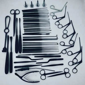 Ensemble d'instruments de tympanoplastie, instruments ORL à revêtement noir pour micro-chirurgie de l'oreille - Product Image 1