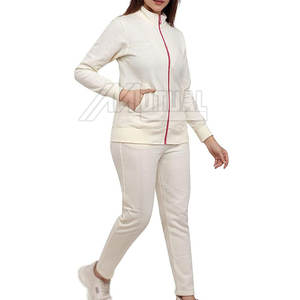 Conjuntos de jogging para mujer de talla grande superventas nueva llegada chándal de algodón 100% patrón sólido diseño superior ropa de calle - Product Image 3