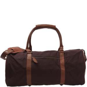 Latest designed mocha canvas <b>travel</b> duffle <b>bag</b> and also having adjustable and removable shoulder strap - Product Image 1