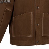Veste en cuir de soudure fendue en cuir de vachette naturelle robuste résistant au feu Protection de sécurité combinaison vêtements de salle blanche