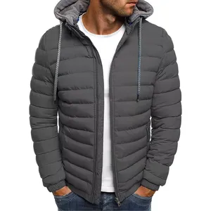 Professional Custom Logo Men's Puffer Jacket for <b>Winter</b> Thick Outdoor Casual Use Manufactured Jacket - Product Image 1
