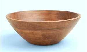 Cuenco para servir con patas de madera de Acacia ecológico de grado alimenticio de la mejor calidad, utensilios de cocina de madera pulida para fiestas, ensaladas y frutas - Product Image 3