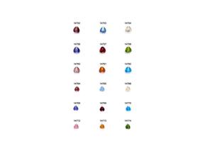 Cuentas de Vidrio en Forma de Corazón con Lámina de Plata Artesanal de la India, 7x9 mm, Multicolores, de Alta Calidad, para Crear Joyas Elegantes y Refinadas - Product Image 5