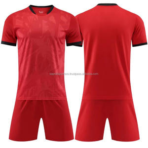 ชุดเสื้อฟุตบอลผ้าไหม100% ผ้าโพลีเอสเตอร์เสื้อทีมฟุตบอลพิมพ์ลายสกรีน - Product Image 3