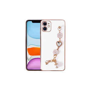 Funda de Silicona Blanca Netzy para iPhone 11 12promax 13pro, Protección de Cámara Antihuellas, Estilo Ins, Funda para Teléfono Móvil - Product Image 1