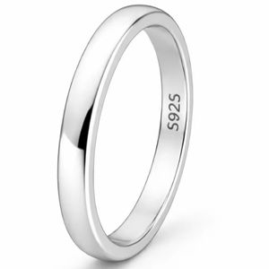 925 Sterling <b>Silver</b> Plain Band <b>Ring</b> for <b>Men</b> & Women | Minimalist Solid <b>Silver</b> Wedding Band | Unisex OEM Wholesale Jewelry - Product Image 1