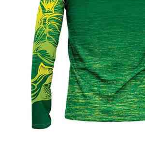 Chemises de pêche polo personnalisées, OEM, UPF50, UV, 100% polyester, séchage rapide, respirantes, confortables, manches imprimées, performance - Product Image 3