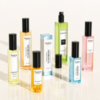 Flacons de parfum vides Mingsheng de 5 ml, 10 ml, 20 ml, 30 ml, rectangulaires et carrés, avec atomiseur pour femmes