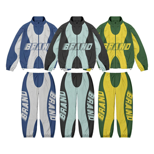 Nueva Colección Invierno 2025, Conjuntos Deportivos de Lujo para Hombre, Transpirables, de Secado Rápido, de Alta Calidad, en Color Liso y Bloques de Color, de Nailon - Product Image 3