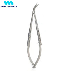 Ciseaux à ressort micro Spring Stitch 5.5 à pointe incurvée, en acier inoxydable, pour broderie, couture et soin des ongles INNOVAMED - Product Image 3