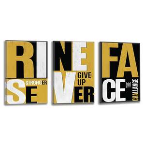 Vertical dos tercios lienzo de una sola imagen pintura colgante arte de lienzo de tres paneles - Product Image 4