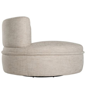 Sillón de Madera de Teca Maciza Hecho a Mano con Tapicería Giratoria para Apartamento y Hotel - Diseño Moderno y Ecológico - Product Image 5