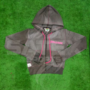 Sudaderas con Capucha de Invierno para Mujer, Gruesas, Lavadas al Ácido, Personalizadas, Estilo Urbano, Top Corto, Impresión DTF, Tejido de Felpa - Product Image 1