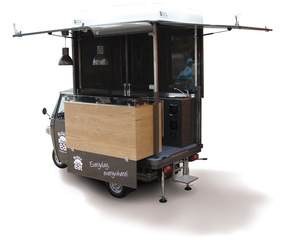 Triciclo Eléctrico para Comida, Carrito de Comida Móvil, Camioneta de Comida Callejera de Tres Ruedas, Resistente a la Corrosión, 5 Años de Garantía, para Café, Pizza, Tacos, Helados - Product Image 3