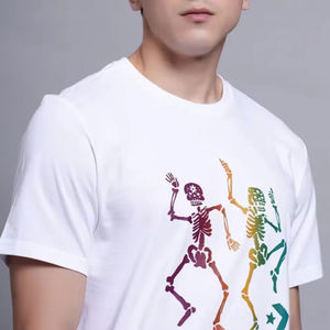 Camiseta de gran tamaño de algodón 100% de alta calidad, Camiseta deportiva Unisex con cuello redondo y diseño personalizado para hombre y mujer - Product Image 6