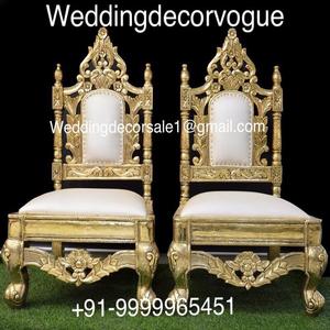Chaises de mariage de la reine du trône de fer pour la mariée et le marié, pas cher du fabricant indien - Product Image 2