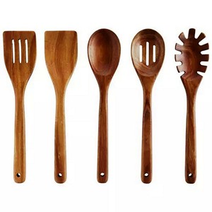 Cuchara de madera con incrustaciones de resina Juego de servidor de ensalada de madera y resina más vendido y utensilios Artículos hechos a mano - Product Image 6