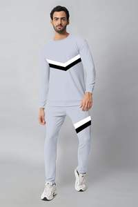 Ensemble Survêtement Décontracté 100% Coton Grande Taille Pull à Manches Longues Running Jogging Athletic Sweat Suits - Product Image 3