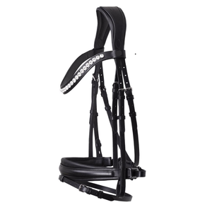 Brida de cuero de alta calidad de fabricación aceptada por OEM para caballos con bridas Fancy Stitch Horse Racing Bridle Bits INDIA - Product Image 2