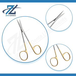 Ciseaux de pansement Insert dur en carbure de tungstène, émoussé/pointu droit 130mm de long Fabricant d'instruments chirurgicaux du Pakistan - Product Image 4