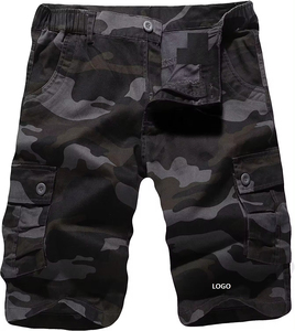 Wholesales Summer Streetwear <b>Cargo</b> Canvas Denim Shorts Men's Fashion Multi-Pocket Casual Trend 100% Cotton Solid Breathable - Product Image 5